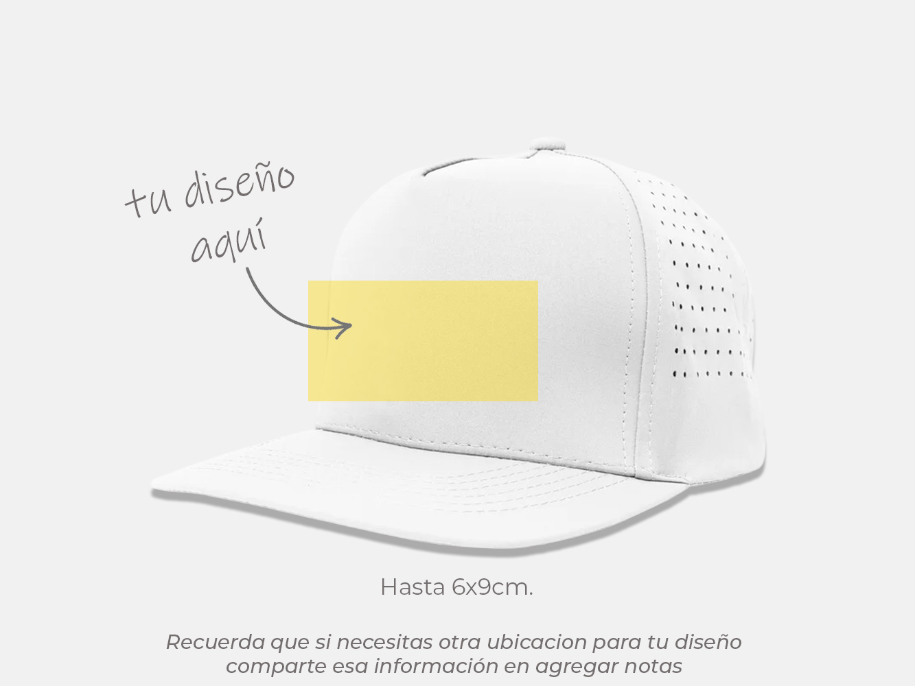 Gorra 5 Paneles golf con malla dryfit  5