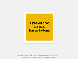 Estampado adicional | pequeño 9x9cm.