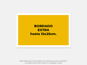 Bordado adicional | Mediano 15x25