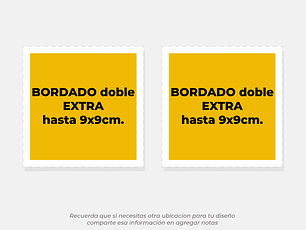 Bordado adicional DOBLE | Pequeño 9x9