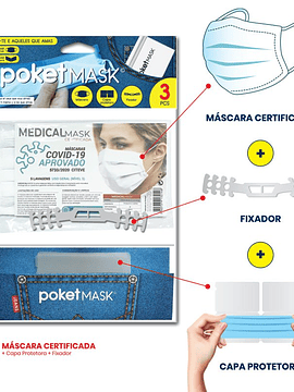 Poketmask Certificada Pack de 3 