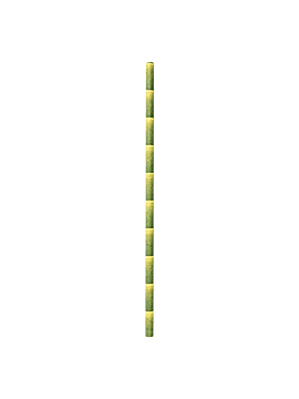 Palhinhas direitas bambu selado ø0,60x21 cm papel cx 250