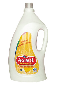Detergente de Roupa Agisol Sabão Natural 3L
