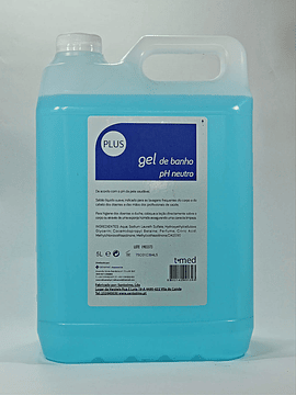 T-med plus gel de banho corpo e cabelo pH neutro 5L