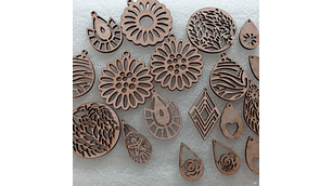 PACK DE 50 pares de bases para aros, aretes para pintar, no incluye ganchos.