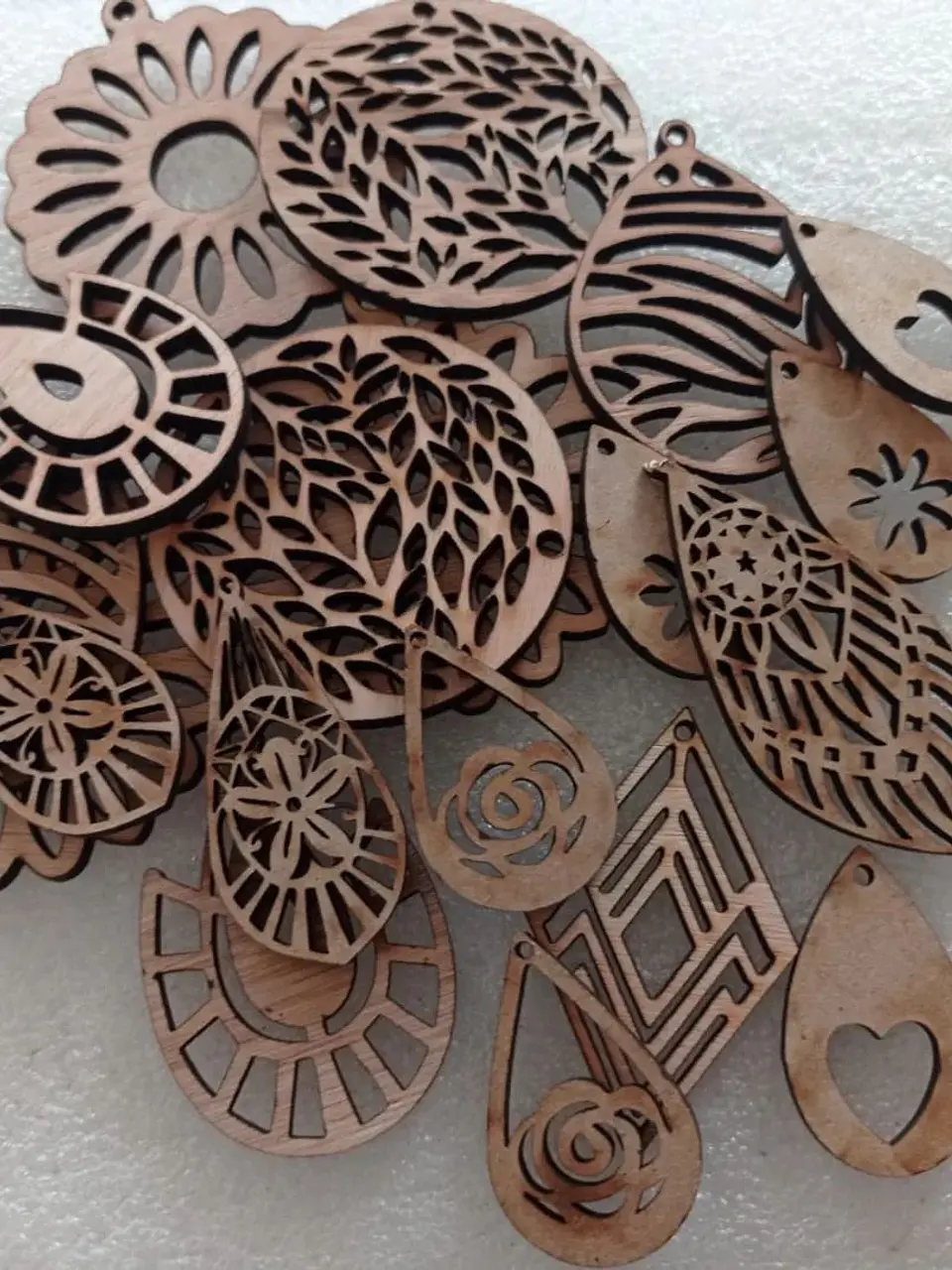 PACK 25 pares bases para aros, aretes para pintar, no incluye ganchos. 3