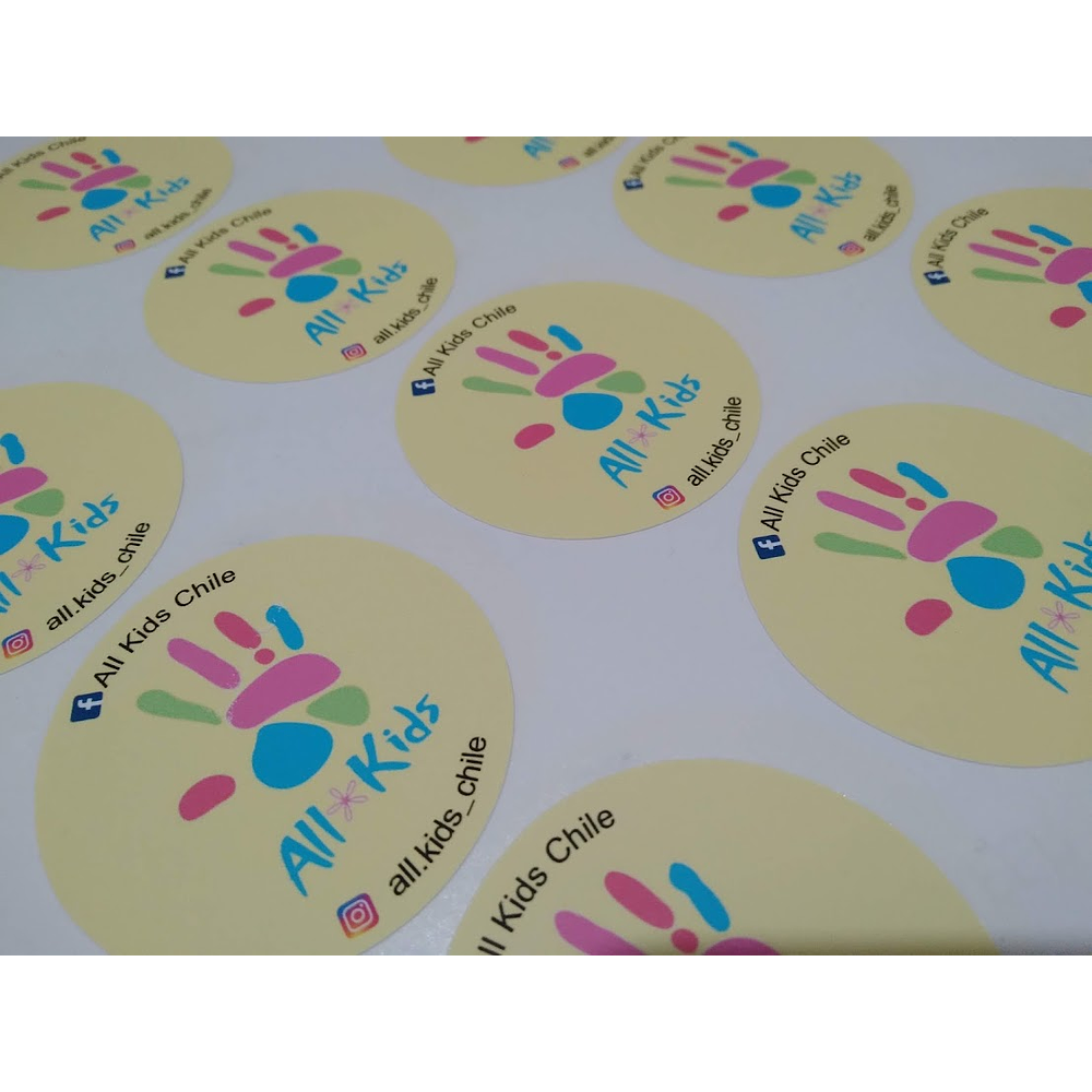 Stickers 5x5 o 5 cms personalizados