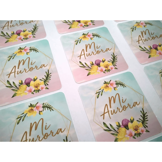 100 Stickers Personalizados 5x5cms