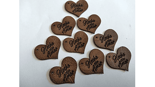 100 Etiquetas Hecho Con Amor, Genéricas 2x1,7 cms