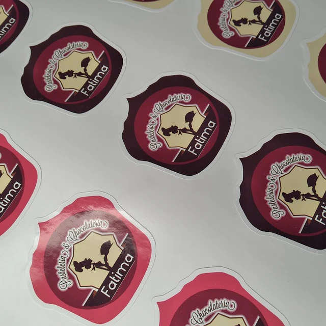 100 Stickers 5 cm Forma Personalizada  1