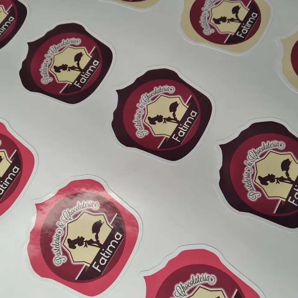 100 Stickers 5 cm Forma Personalizada  1