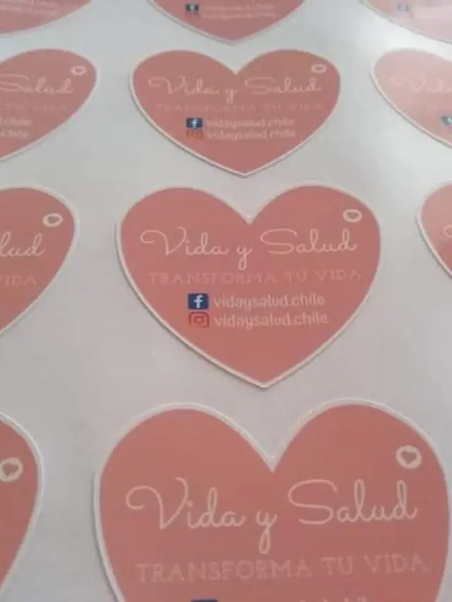 100 Stickers 5 cm Forma Personalizada  2