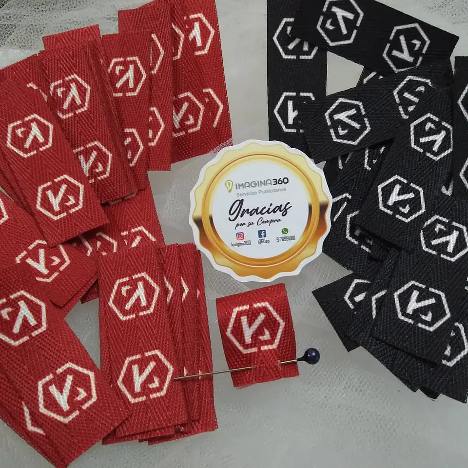 100 Etiquetas Espiga de 2 Cms Personalizadas full color, cortadas y selladas 1