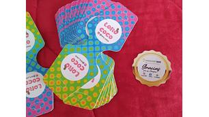 Pack 100 Hang tags mariposa para accesorios varios