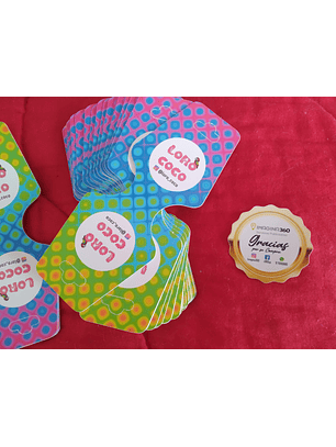 Pack 100 Hang tags mariposa para accesorios varios