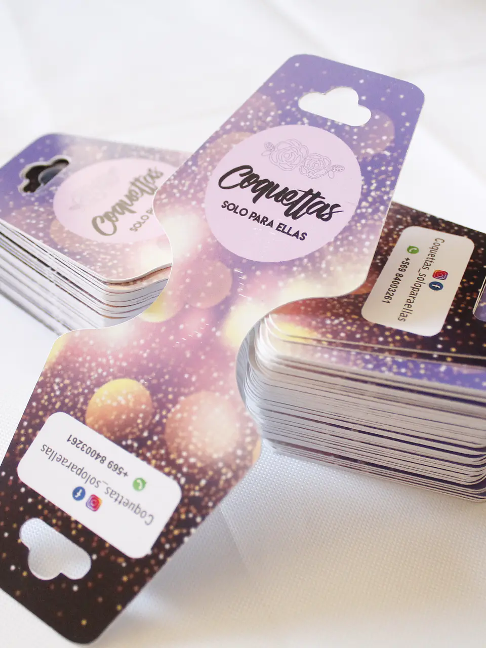 Pack 100 Hang Tags Mariposa Personalizados 8