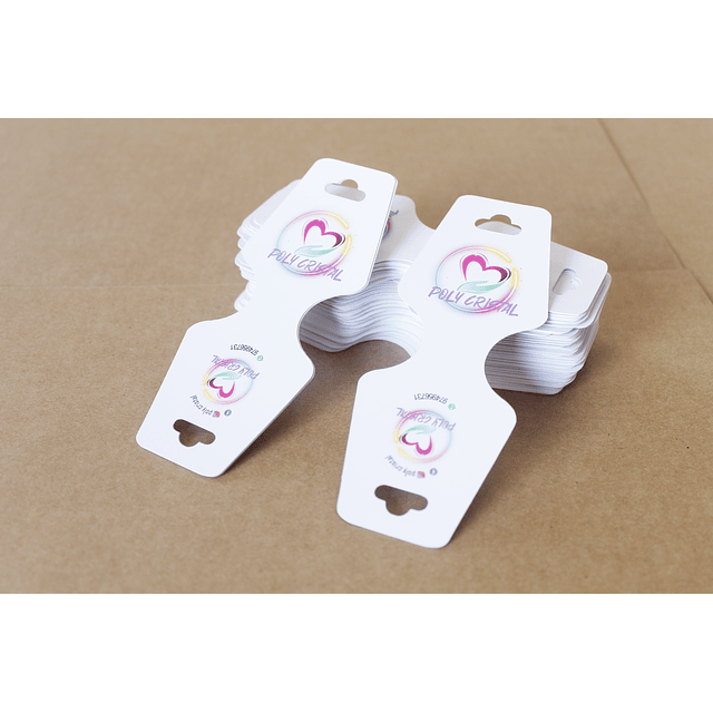 Pack 100 Hang tags mariposa para accesorios varios