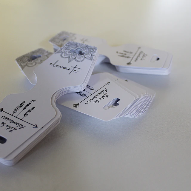 Pack 100 Hang Tags Mariposa Personalizados 10