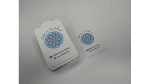 Pack 100 Hang tags mini para accesorios