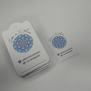 Pack 100 Hang tags mini para accesorios