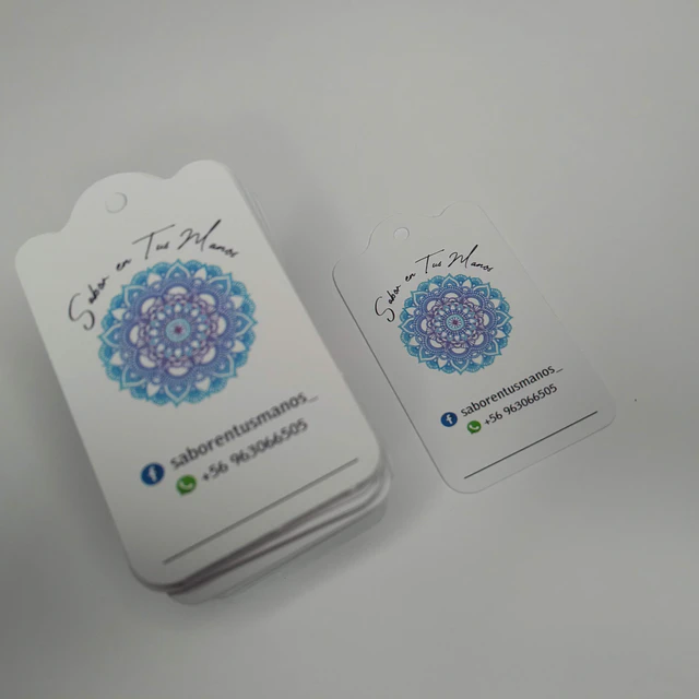 Pack 100 Hang tags mini para accesorios 1