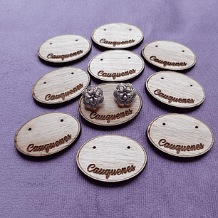 100 Porta aros de madera con nombre de localidad