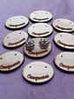Pack 100 Porta aros de madera 4x3 cms, con nombre de localidad  - Miniatura 1