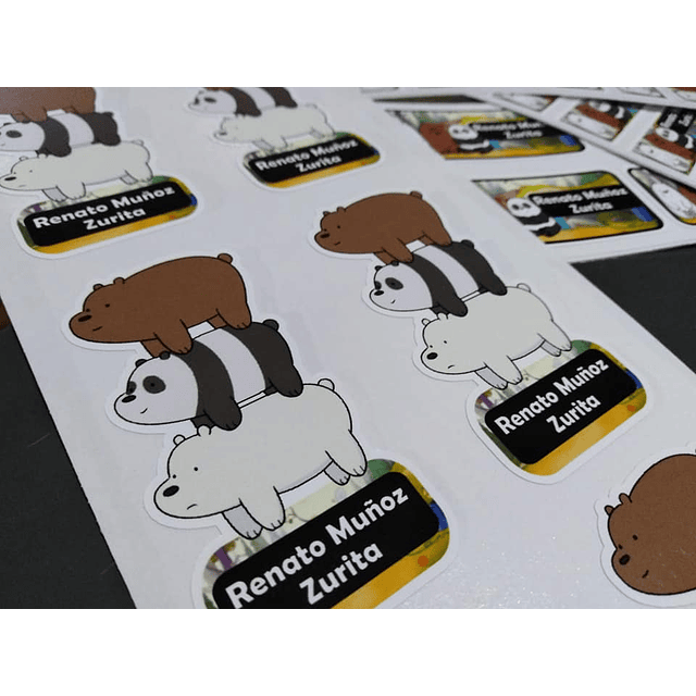 Pack stickers escolares personalizadas