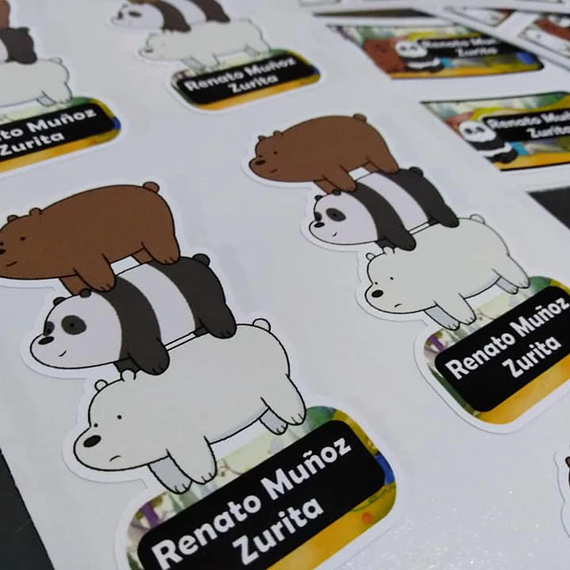 Etiquetas  Escolares Personalizadas adhesivas – Diseño Único 2