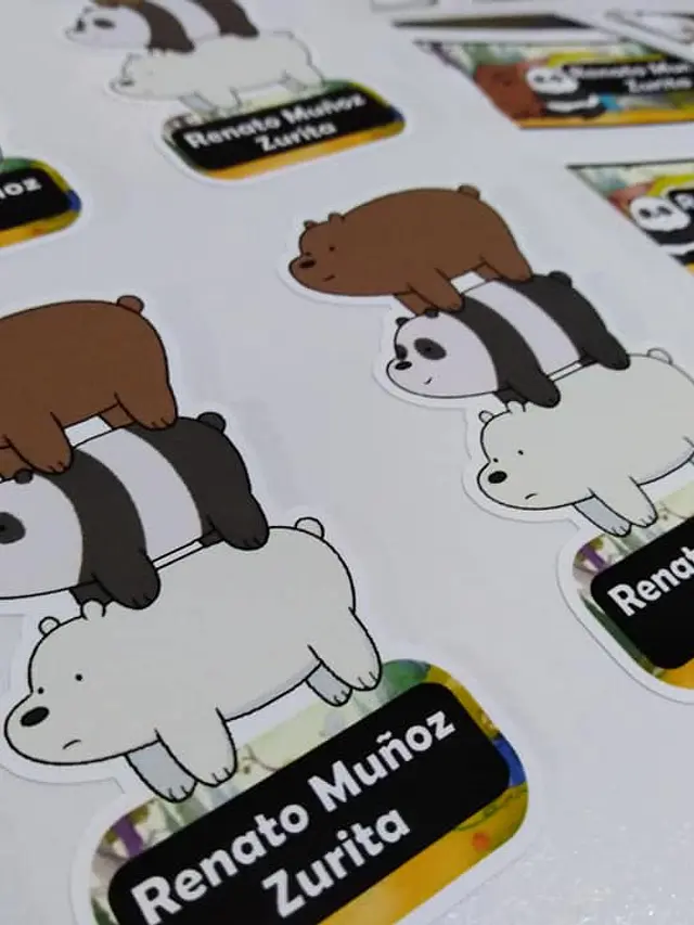 Etiquetas  Escolares Personalizadas adhesivas – Diseño Único 2