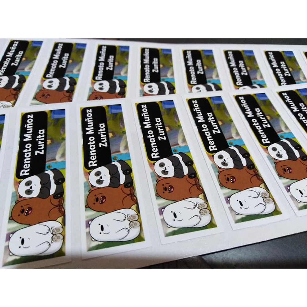 Pack stickers escolares personalizadas