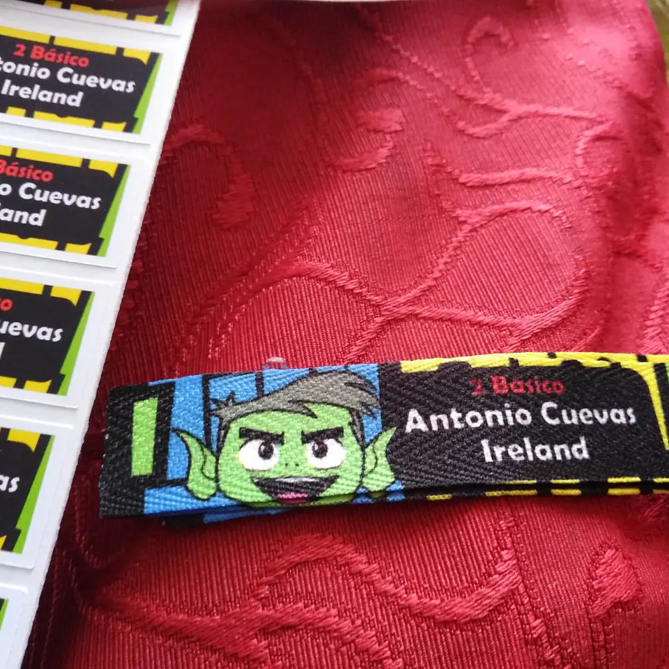 Pack 24 etiquetas escolares para costura personalizadas 2