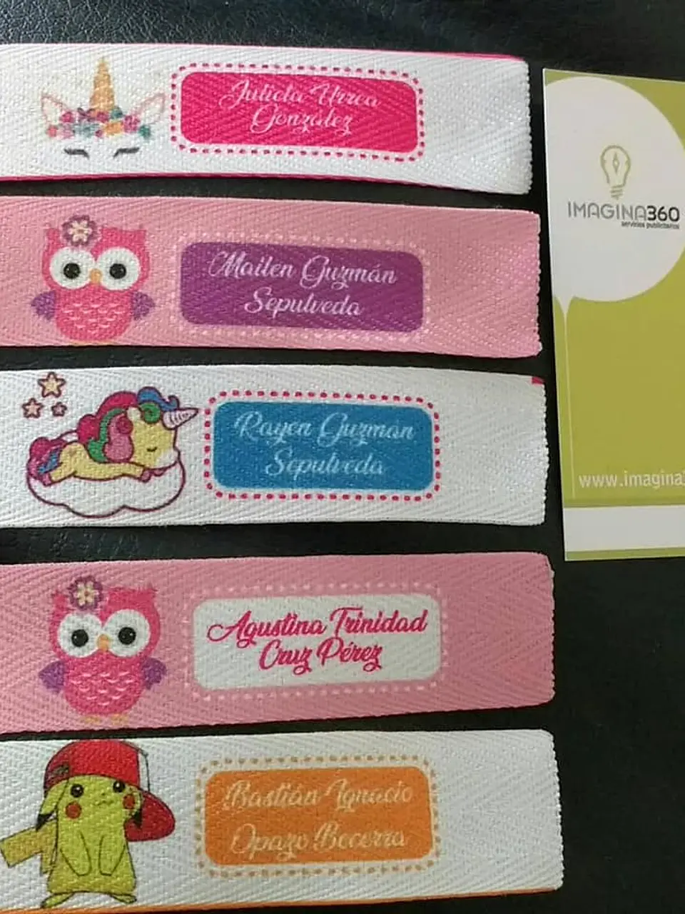 Pack 24 etiquetas escolares para costura personalizadas 1