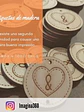 Pack  Etiquetas de madera Grabado laser 3,5cms - Miniatura 1