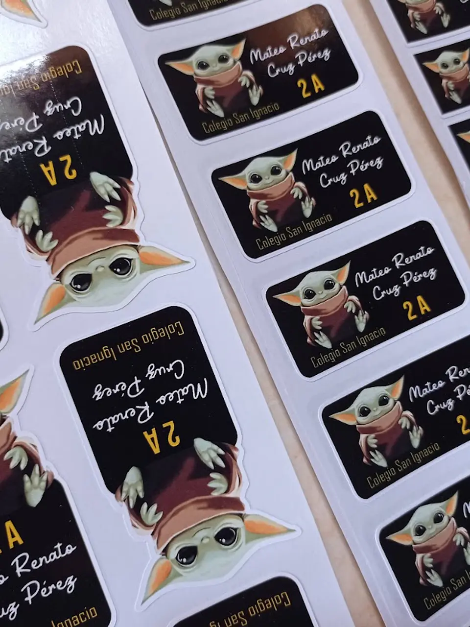 Etiquetas  Escolares Personalizadas adhesivas – Diseño Único 11