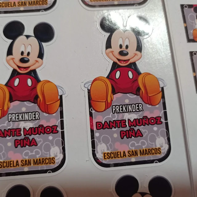 Etiquetas  Escolares Personalizadas adhesivas – Diseño Único 15