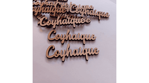 Pack 200  nombre de localidades en madera