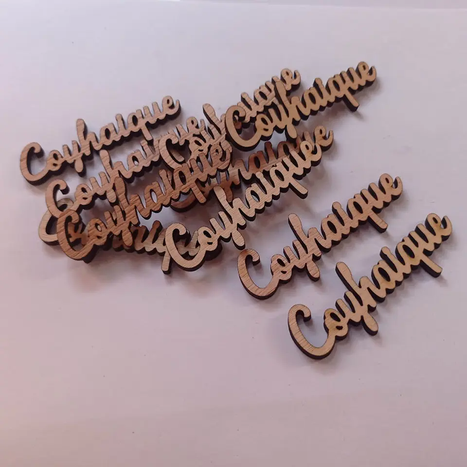 Pack 200  nombre de localidades en madera 2