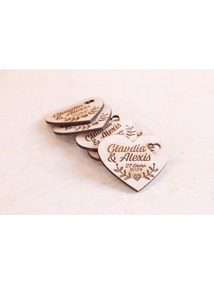 Imanes en madera personalizados