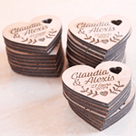 Imanes en madera personalizados