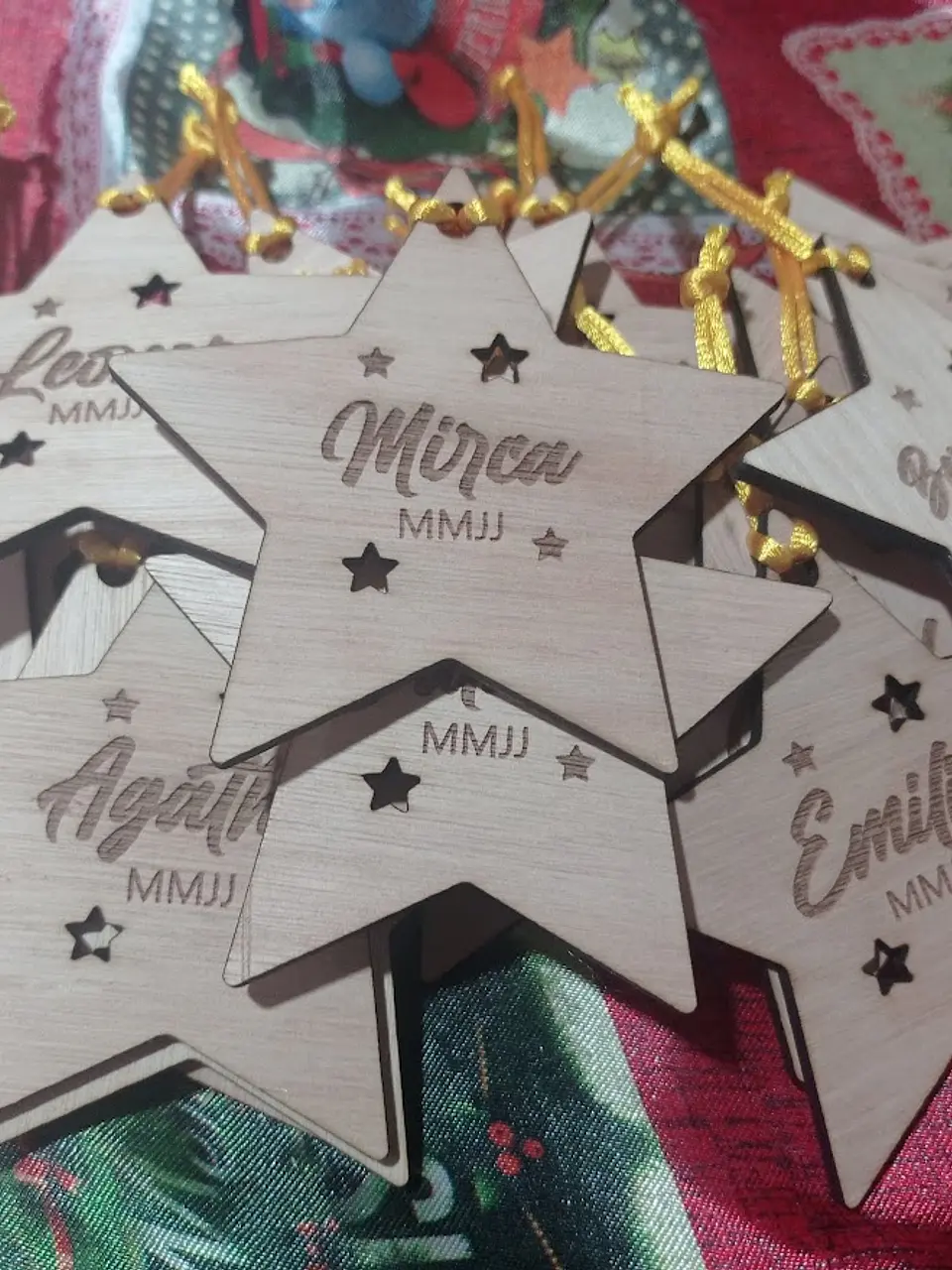Estrellas navideños personalizados 2