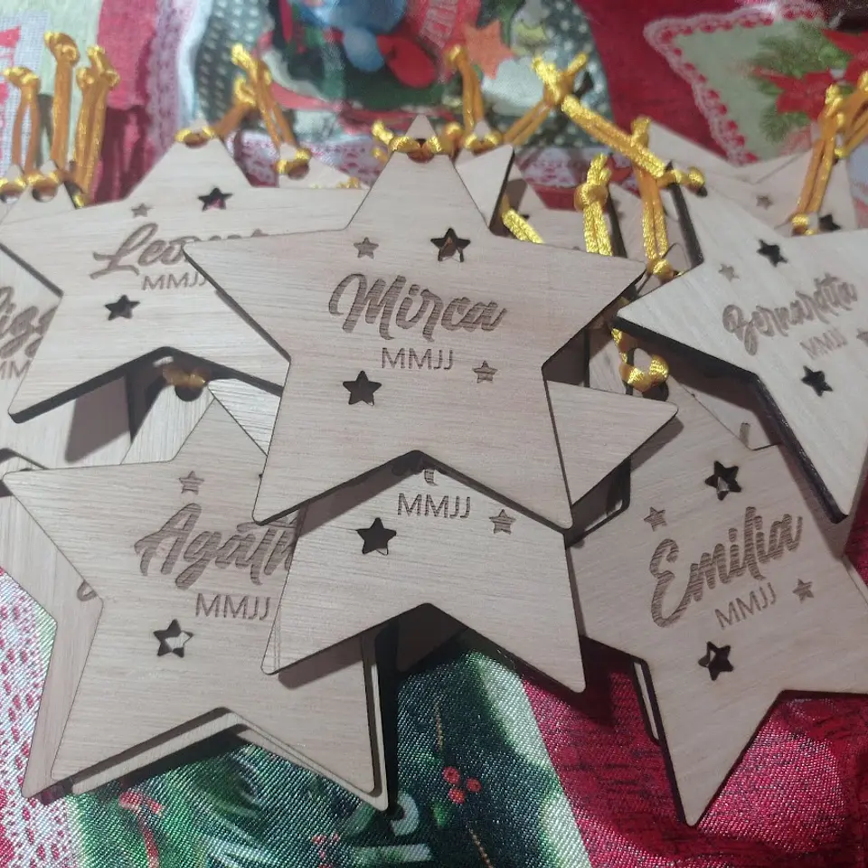 Estrellas navideños personalizados 2