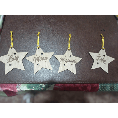 Estrellas navideños personalizados