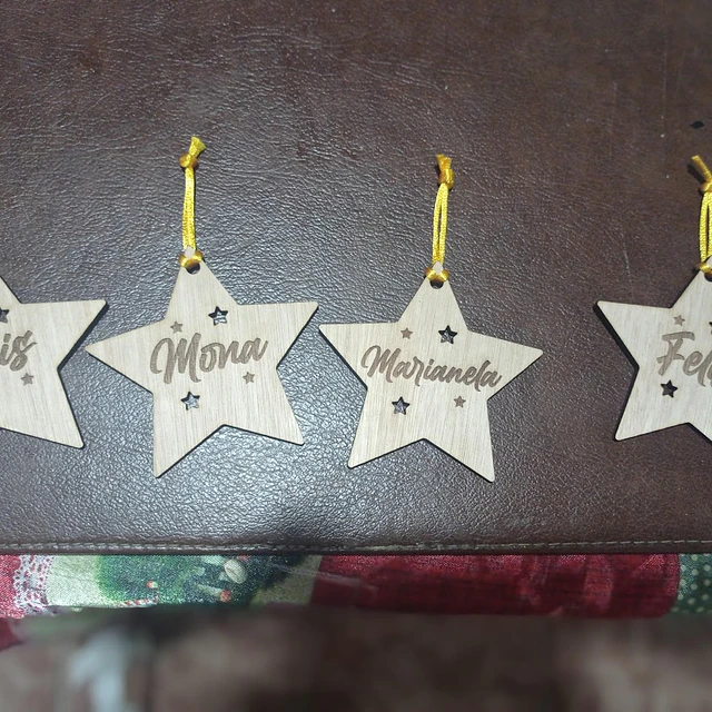 Estrellas navideños personalizados 1