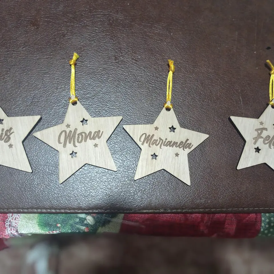 Estrellas navideños personalizados 1