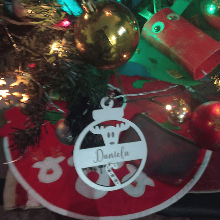 Adornos navideños con nombres personalizados 1