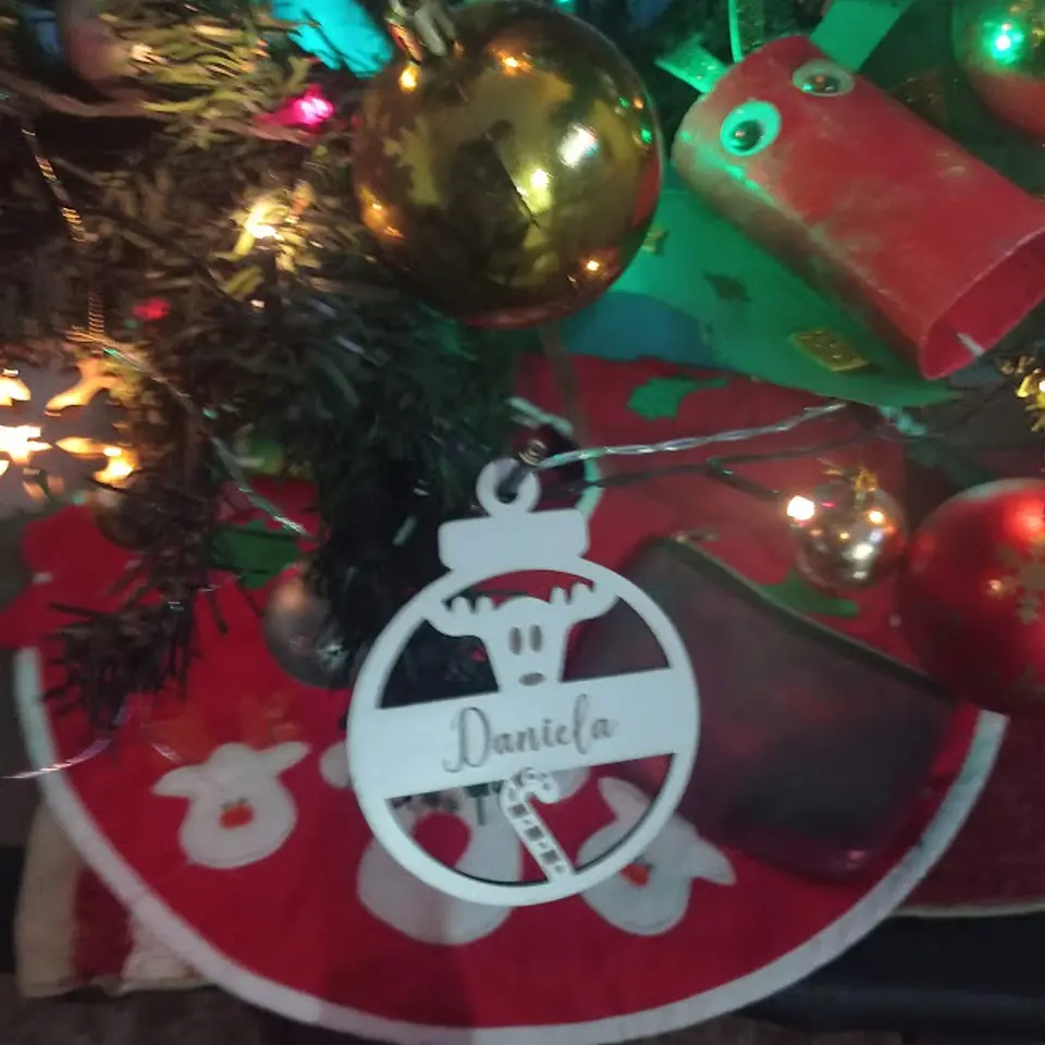 Adornos navideños con nombres personalizados 1
