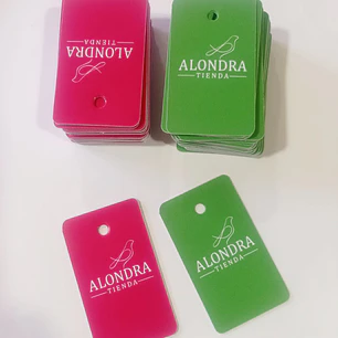Pack 100 Hang tags mini para accesorios