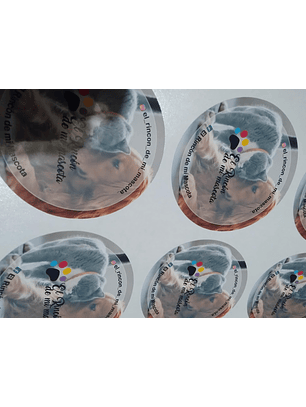 Stickers 8 x8 cms personalizados