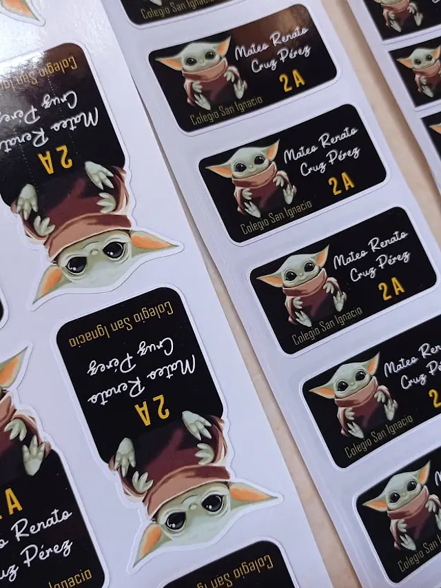 Pack de Etiquetas Escolares Personalizadas adhesivas – Diseños por Asignatura 7